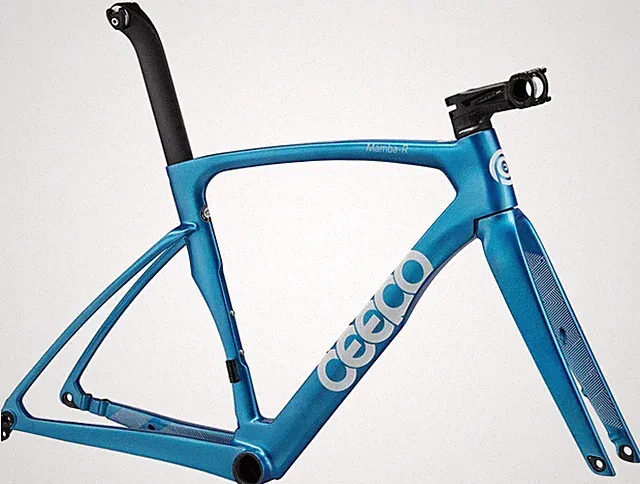 2023 Ceepo Mamba-R Carbon Aero Road/Tri Frameset Brand New Large Disc Blue