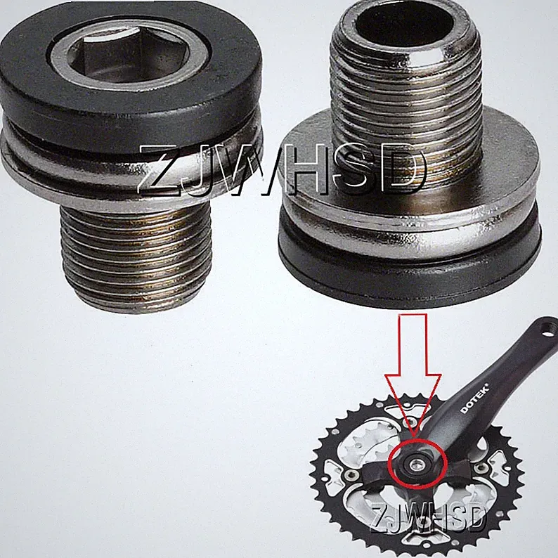 2pcs M12 Full Speed Ahead FSA Crank Arm Bolts screw with Caps ISIS Bike Bicycle