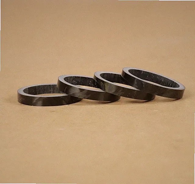 4-Pack FSA 160-4205XOE 5mm x 1-1/8" gloss Carbon Bicycle Headset Spacers No Logo