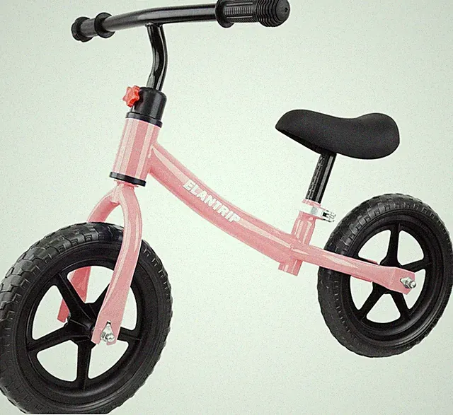 Balance Bike, Lightweight Black Toddler Bike for 1-3 Year Old Boys, Birthday Gif