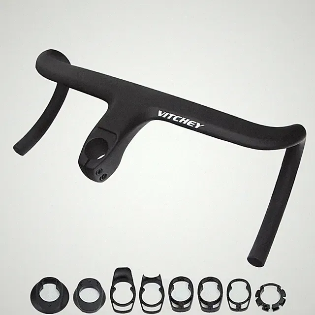 Carbon Road Bicycle Integrated Handlebar With Stem Internal Cable Routing