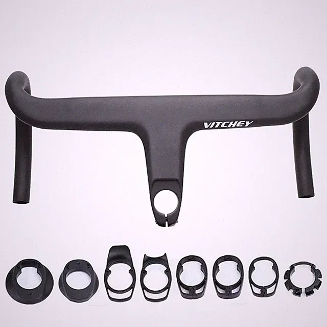 Carbon Road Bike One-piece Internally Integrated Handlebar 28.6mm Diameter