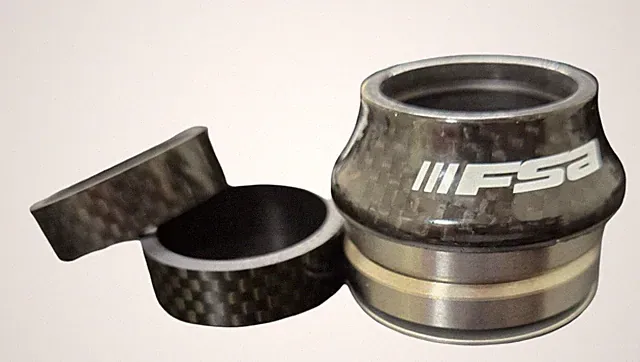 FSA 1 1/8'' headset Carbon Top Cover & spacers NOS Sealed bearing MTB ROAD CITY