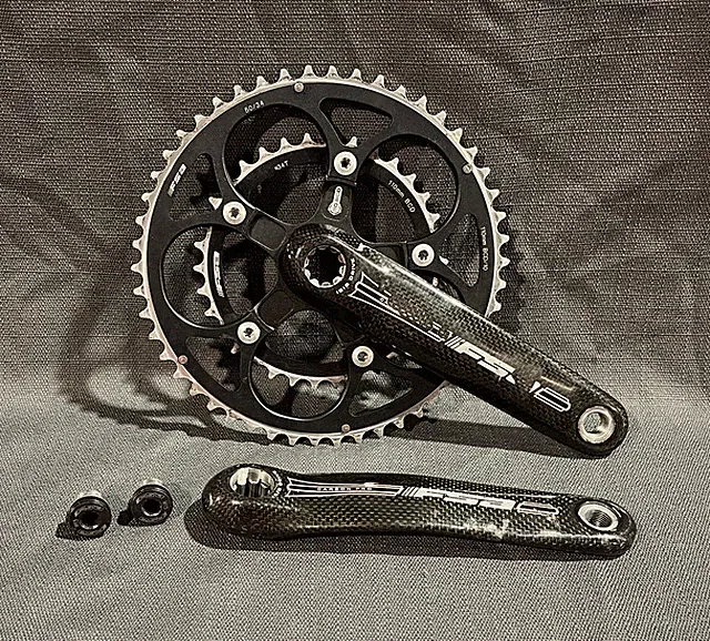 FSA Carbon Pro Compact Crankset 172.5mm 50/34T 5-Bolt 110BCD ISIS Road Bike