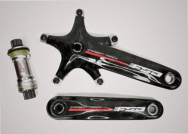 FSA Carbon Track Crankset Platinum ISIS Drive Bottom Bracket
