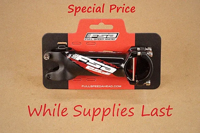 FSA Energy 1- 1/8 Threadless Bicycle Stem 100mm /±6º 31.8 Clamp Titanium Bolts