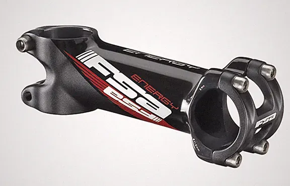 FSA Energy 84/6 Degree Bike Bicycle Stem Black/White/Red - 31.8 x 110mm