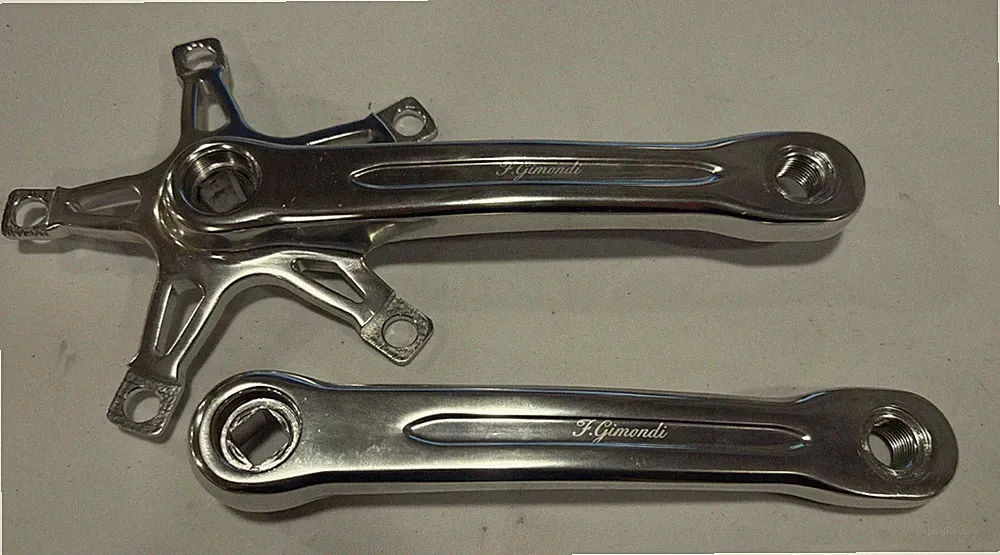 FSA F. Gimondi Crankset Silver 170mm 130bcd Track Bike Fixed Gear Pista Andel SS