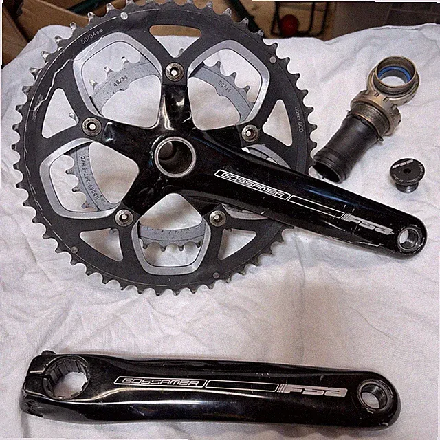 FSA Gossamer Compact Crankset English Bottom Bracket Gravel Cyclocross Tour 175