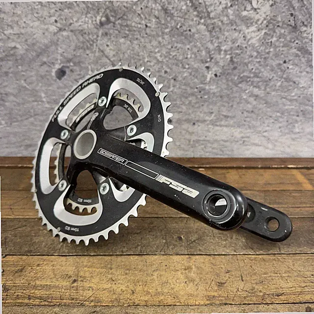 FSA Gossamer Crankset 172.5mm BB30 50/34T 110mm BCD Road Double Black Bike