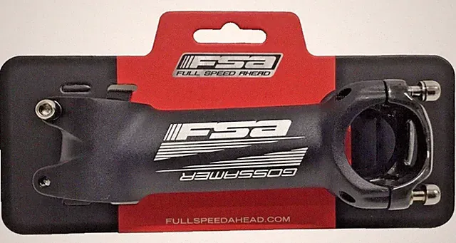 FSA Gossamer Stem 110mm ±6° 31.8mm Carbon Faceplate 1‑1/8" Black 153g