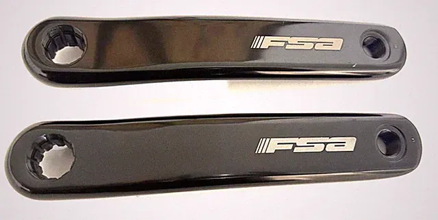 FSA Metropolis E Bike ISIS Alloy Crankarm Armset Polished Black 172.5mm CK-632 B
