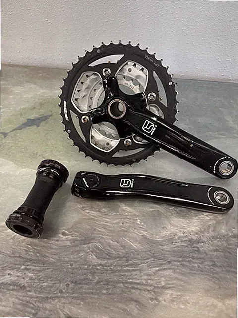 FSA Moto X Crankset 175mm 22/32/44T Triple MTB Bike Crank With BB Black
