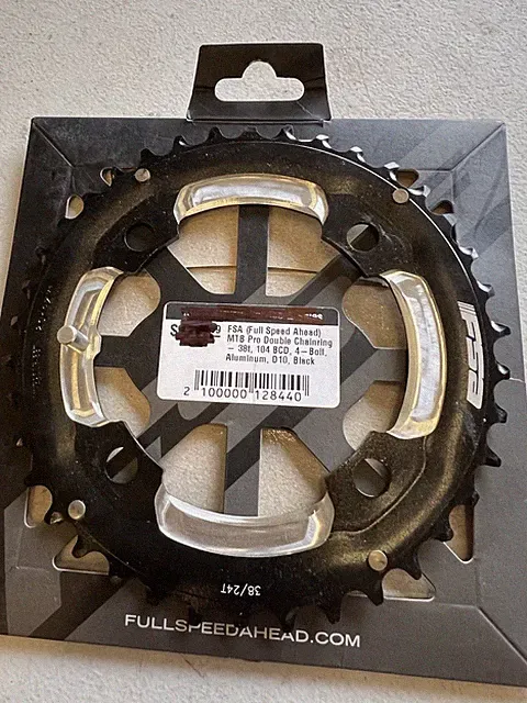 FSA Mountain Pro Double Outer Chainring 38T 104 BCD 4 bolt 10 speed