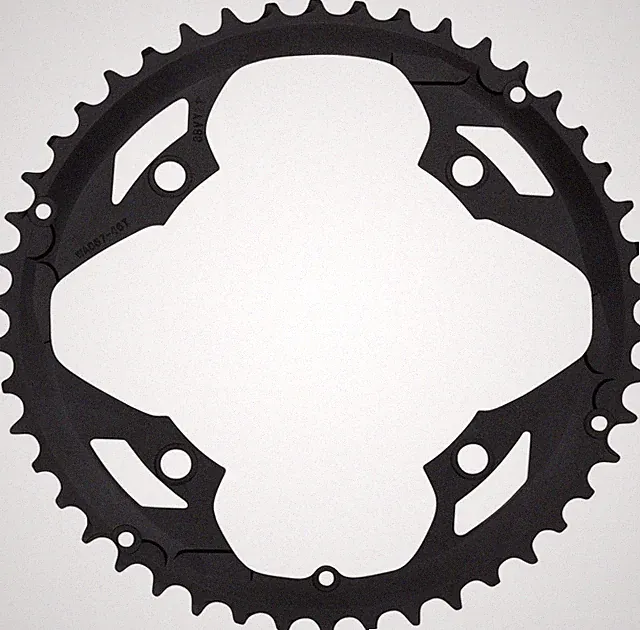 FSA Omega/Vero Pro Road Double Chainring - 46t, 120 BCD, Aluminum, N-11, Black