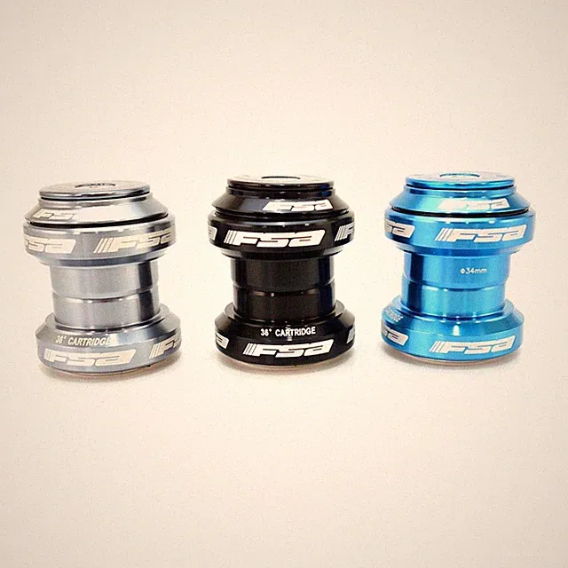 FSA Orbit MX Threadless Bike Headset 1-1/8" 34mm with top Cap - Black Grey Blue