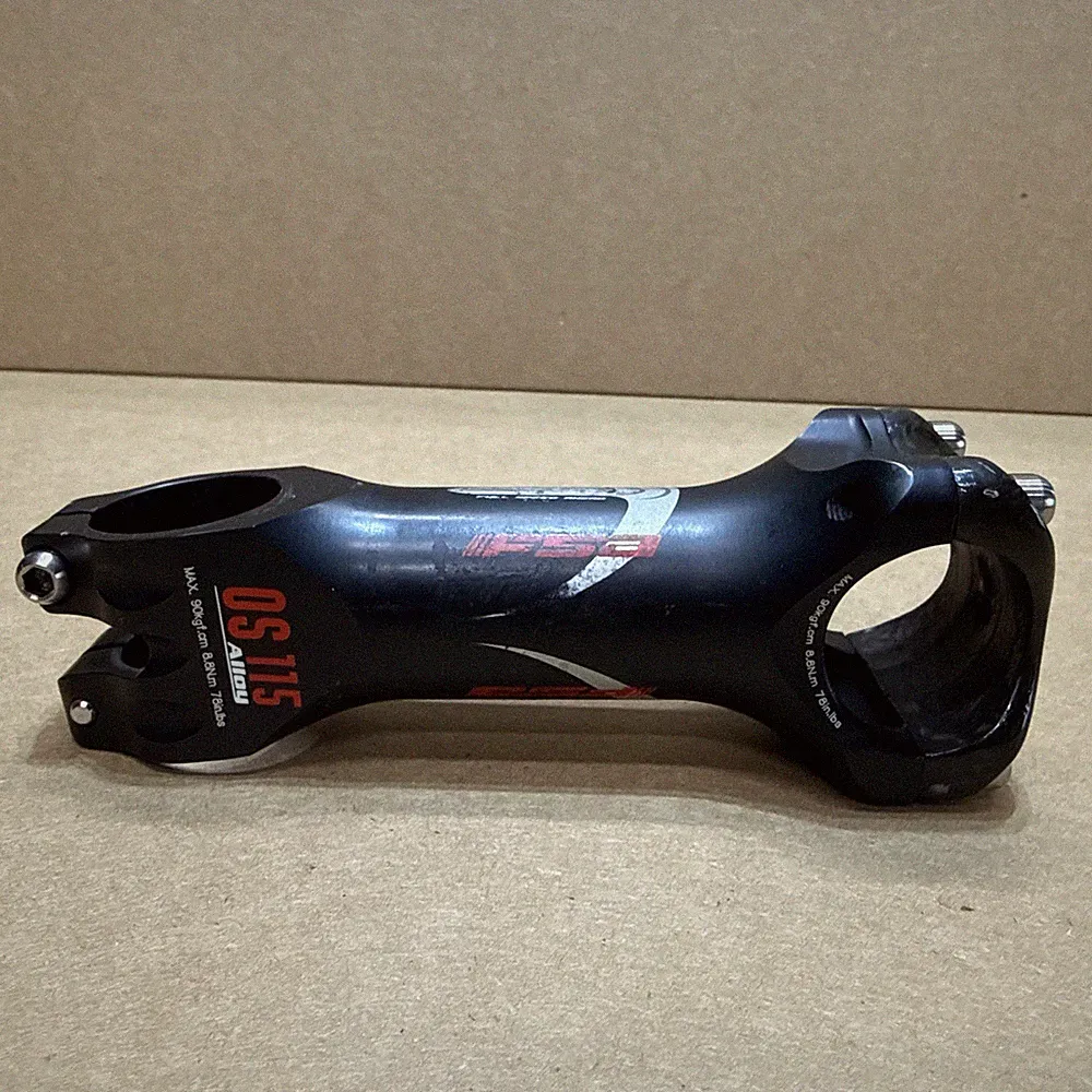 FSA OS115 Alloy 110mm 31.8 6 Rise Road Bicycle Stem w/ Carbon Face Plate mwl54