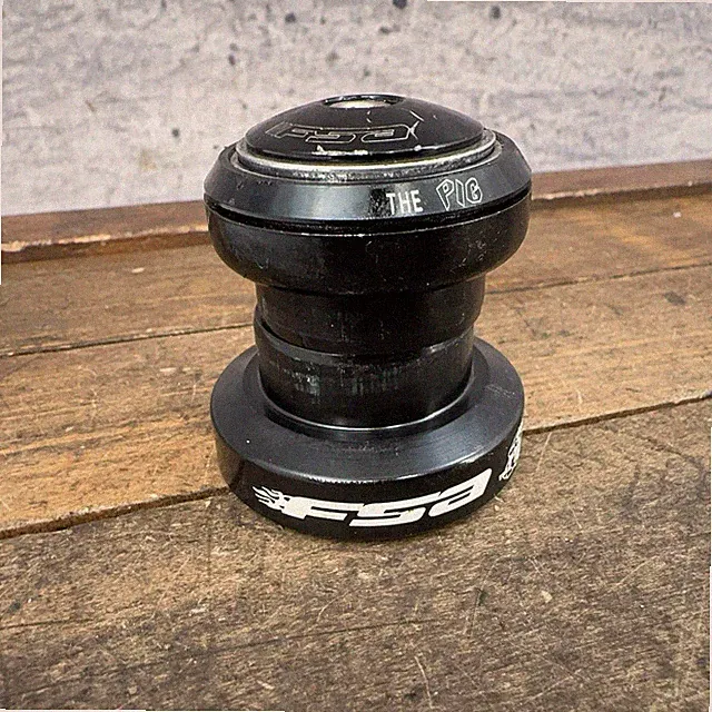 FSA The Pig 1 1/8 Threadless Headset BMX 90s MTB 34.36mm Black Bike DH