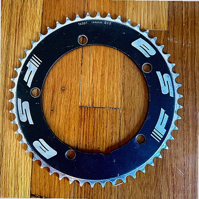 FSA TK50T Track Chainring 50T 144mm BCD 1/8 Fixed Gear Velodrome Black