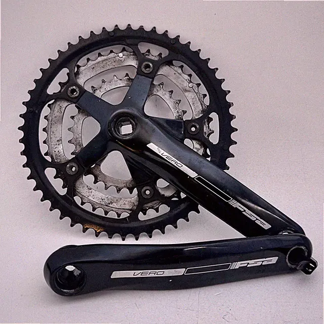FSA Vero CK-602 Crankset Triple Square Taper 175mm 130 BCD Road Bike Black A69