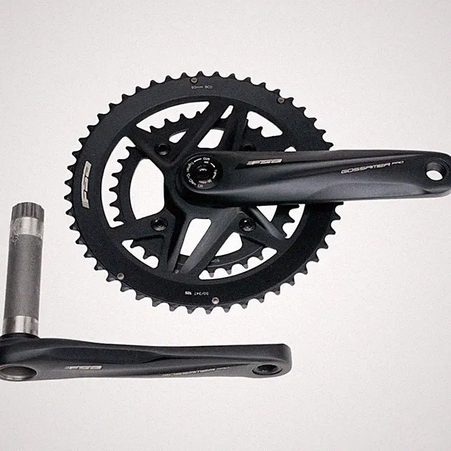 Gossamer Pro 2x Crankset - 165mm, 50/34t, For Shimano, Black 330-0413552872