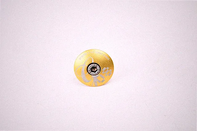Gravity FSA Bicycle Headset Top Cap 1 1/8" Alloy MTB Road Bike w/ Bolt- Gold