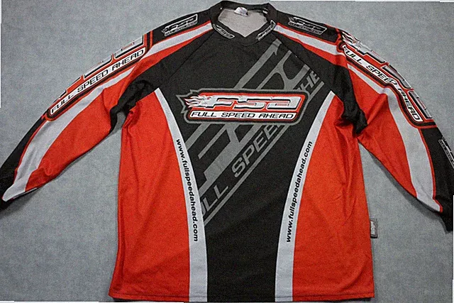 Hot Shoppe FSA Full Speed Ahead Cycling Jersey Mens XXL Red Black Long MTB