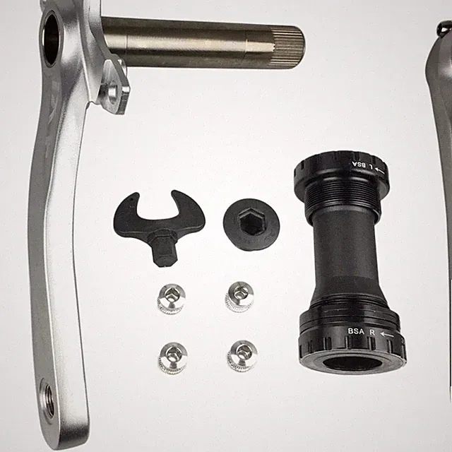 Lightweight 170mm Crank Arm Set with Bottom Bracket - Ideal for MTB & BMX Rider=