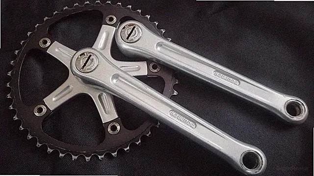 Tourney crankset 170 with FSA bolts & 44t 130mm chainring old school bmx