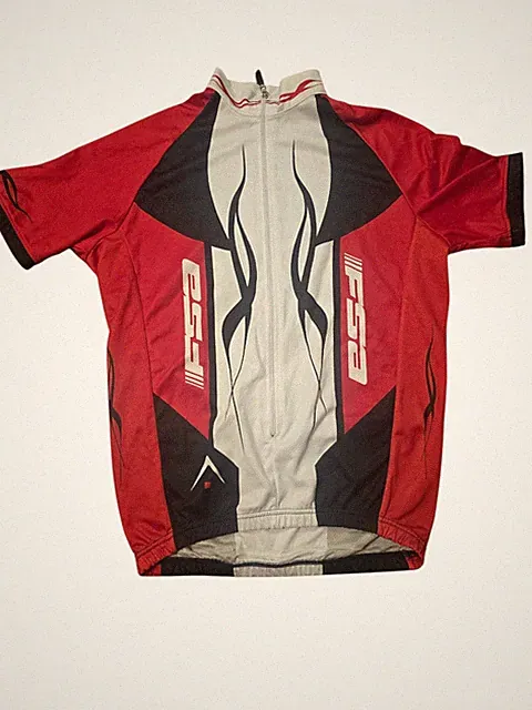 Zerìe Cycling Jersey Men’s M Red Black White FSA Full Speed Ahead Bike Shirt